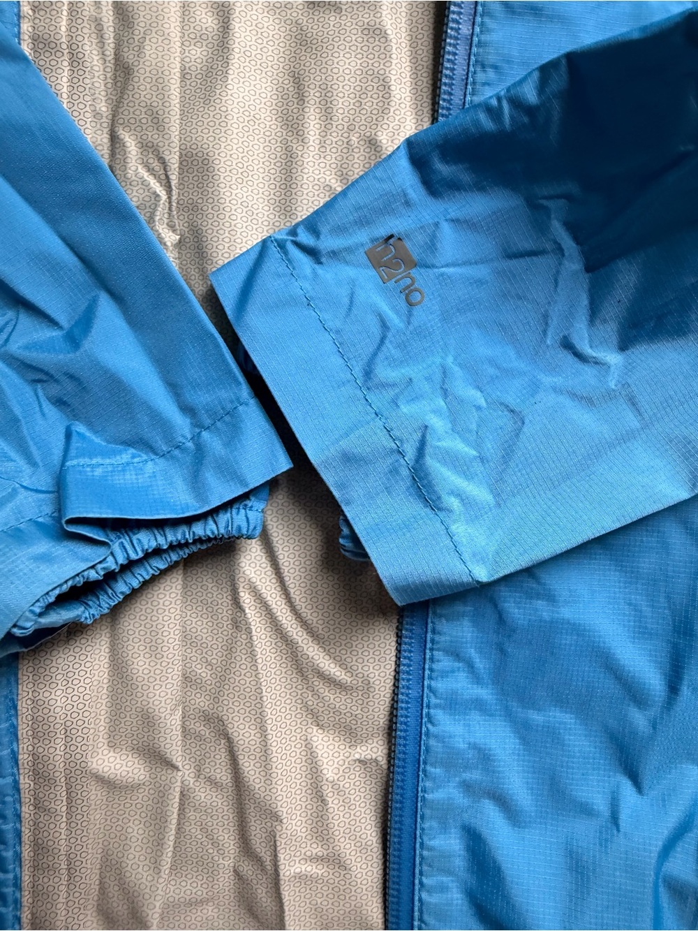 Patagonia Kids Bright Blue Hooded Raincoat 3T ๐ ๐ง๏ธ H2No - Picture 3 of 8